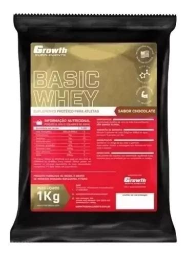 Whey Protein Basic Growth Original Kg Pronta Entrega Mercadolivre