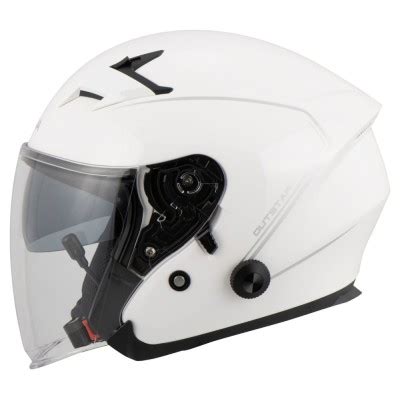 Casco Jet Sena Outstar Bluetooth Integrato Bianco Lucido