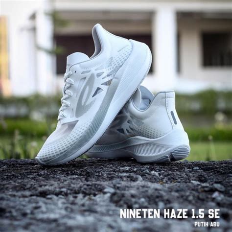 Jual Sepatu Lari Nineten Haze Abu Sepatu Running Shopee