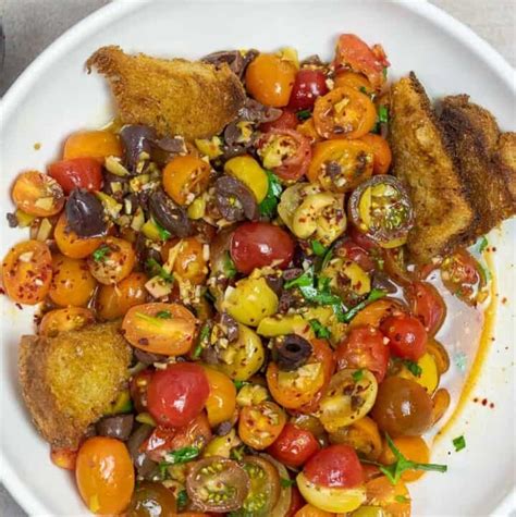 Simple Cherry Tomato Salad The Mediterranean Dish