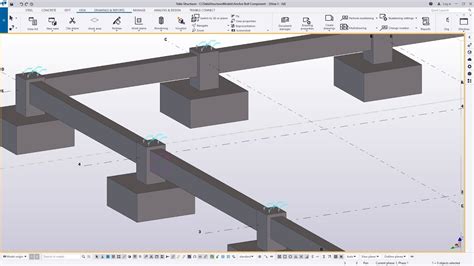 Creating Anchor Bolt And Pad Footing Components Tekla Structures