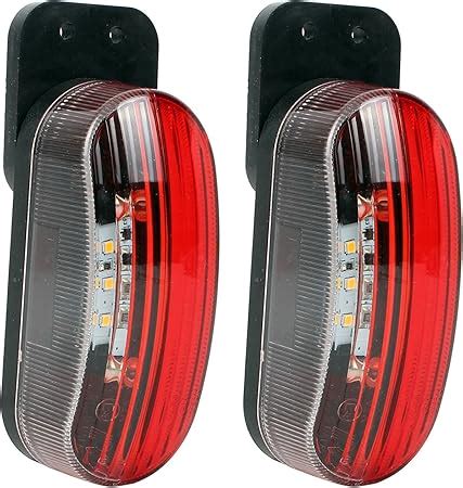 Luz de gálibo led de 12 V juego de 2 luces de señalización lateral en