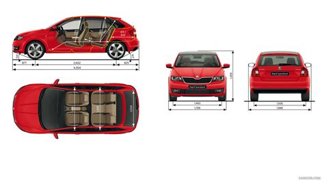 Skoda Rapid Spaceback | 2014MY | Dimensions