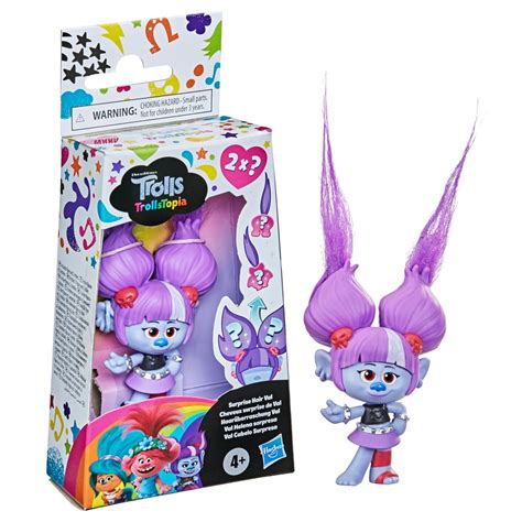 Trolls Trollstopia Surprise Hair Val Mini Figure