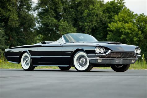 Modified Black 1965 Ford Thunderbird Convertible Custom Windshield ...