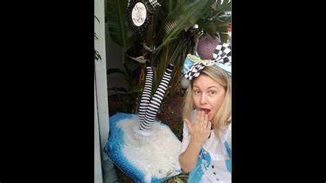 Alice In Wonderland Down The Rabbit Hole Diy Outdoor Decoration Youtube