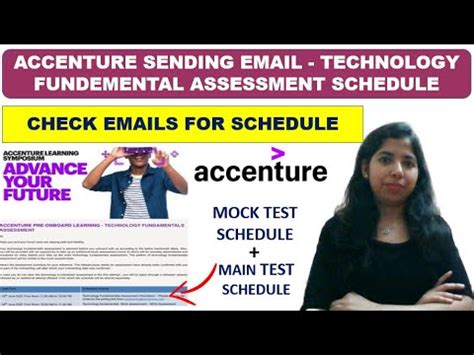 Accenture Starts Sending Email Fundamental Assessment Schedule