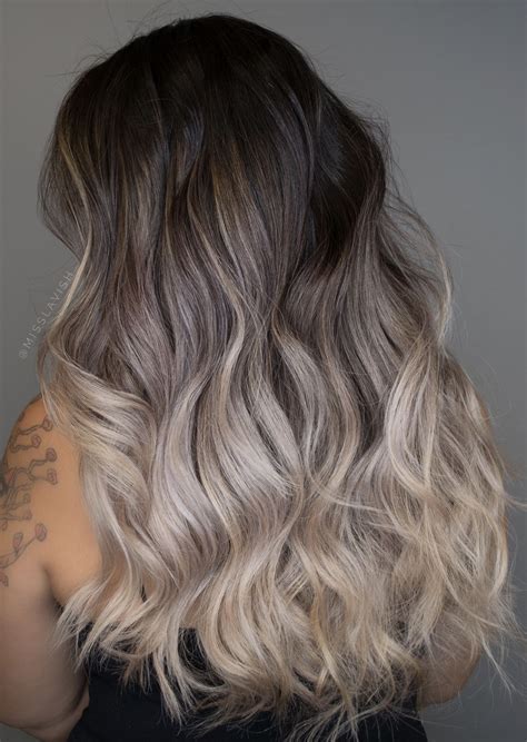 Ash Blonde Balayage Ombré Ash Blonde Balayage Ash Blonde Ombre Blonde Ombre Balayage