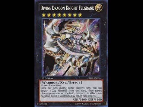 Card Profile Felgrand The Divine Dragon Knight Youtube