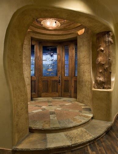 Traditional Entry Design Ideas Cob House Rustic Interior Design