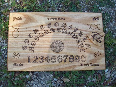 Wood Wiccan Ouija Board by DragonOak on DeviantArt