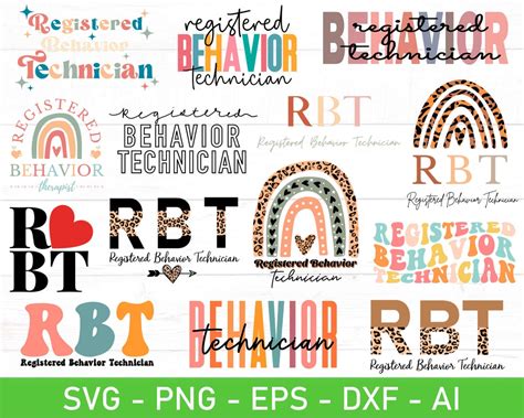 Registered Behavior Technician Svg Rbt Svg Bundle Eps Dxf Etsy