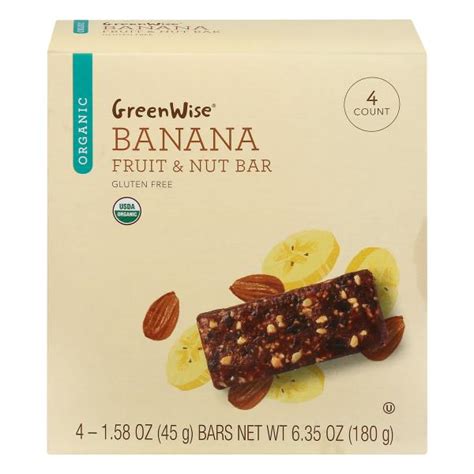 Greenwise Fruit And Nut Bar Organic Banana Publix Super Markets