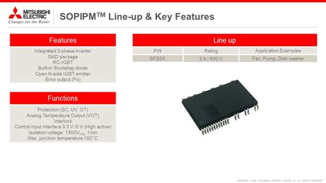 Sopipm Series Mitsubishi Electric Semiconductor Website