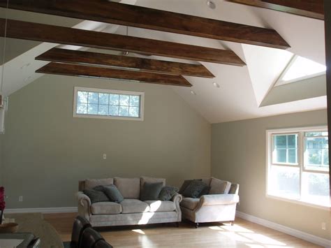 Exposed Beams On Vaulted Ceiling The Best Picture Of Beam