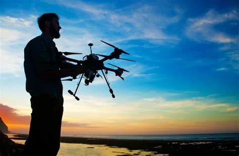 Man Holding Drone For Aerial Photography Stock Image Everypixel