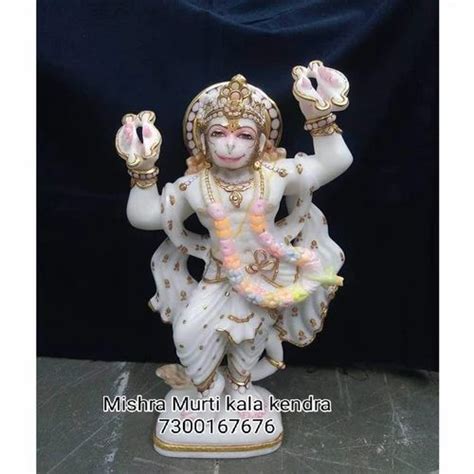 White Marble Hanuman Ji Statue Temple At Rs In Alwar Id