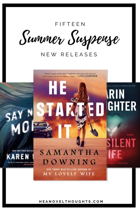 15 New Suspense Books Releasing Summer 2020 - HEA Novel Thoughts