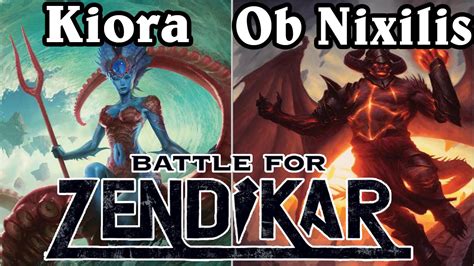 Battle For Zendikar Kiora And Ob Nixilis Youtube