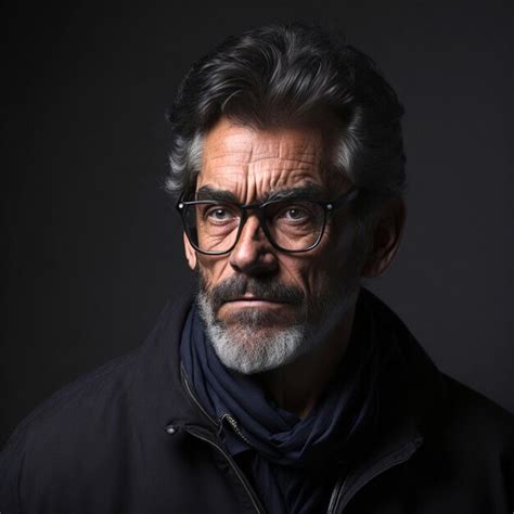 Premium Ai Image Mature Man Portrait