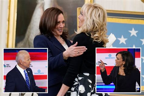 Jill Biden Hugs Kamala Harris Day After Book Revealed Joes Wife Said