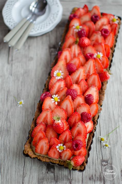 Tarte Aux Fraises P Te Sabl E Et Cr Me P Tissi Re Ig Bas Voyage