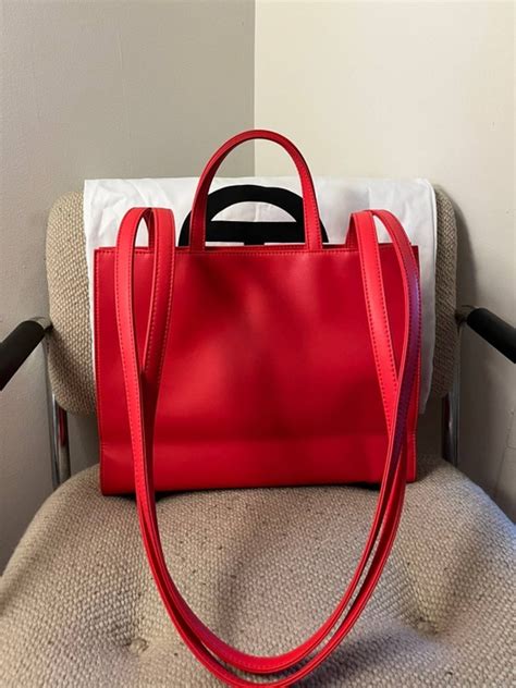 Telfar Medium Red Shopping Bag Grailed