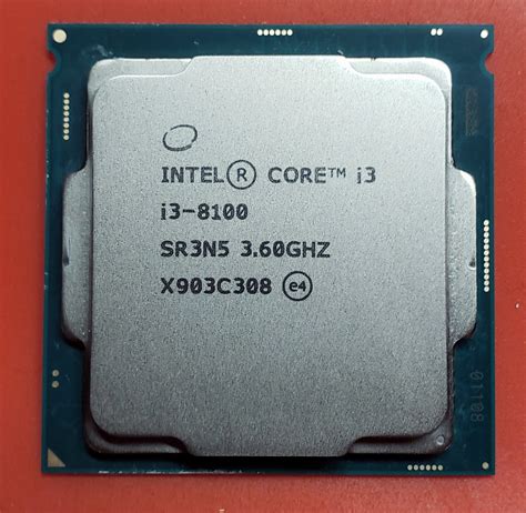 Intel i3-8100 8th Gen Quad Core 3.60GHz SR3N5 CPU Processor