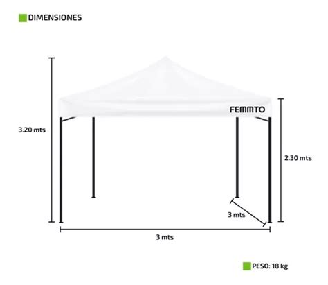 Gazebo 3x3 Metros Autoarmable Plegable Reforzado Exterior En Venta En