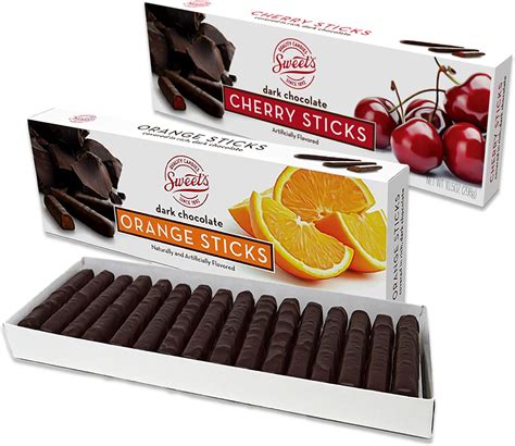 Sweet Candy Dark Chocolate Candy Sticks Variety 2 Pack