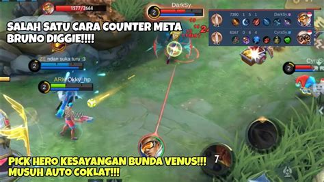 Salah Satu Cara Counter Meta Bruno Diggie Pick Hero Kesayangan Bunda