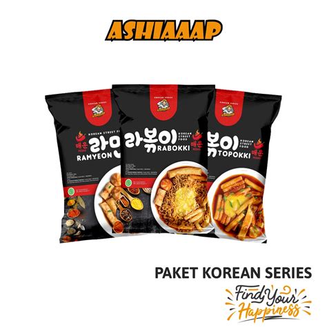 Jual Ashiaaap Paket Korean Series Rabokki Topokki Ramyeon