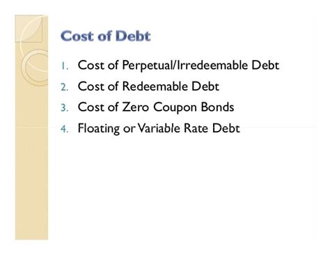 Cost Of Capital