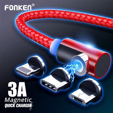 Cheap Fonken Magnet Micro Usb Cable Usb Type C Magnetic Cable For