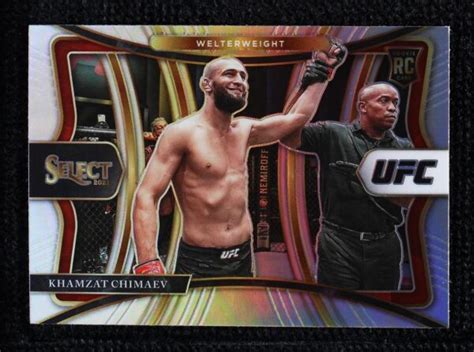 2021 Panini Select UFC Premier Level Silver Prizm 162 Khamzat