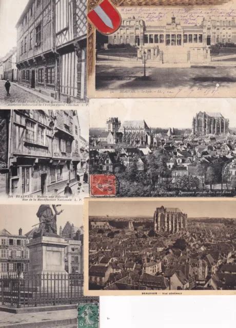 Lot De Cartes Postales Anciennes Postcards Beauvais Eur