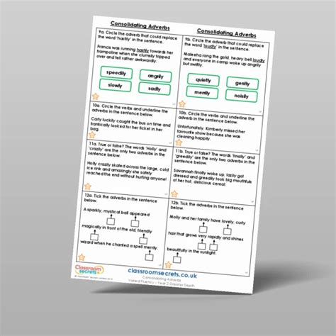 Consolidating Adverbs Varied Fluency Resource Classroom Secrets