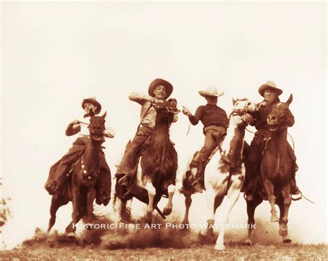 Old West Cowboys On Horses