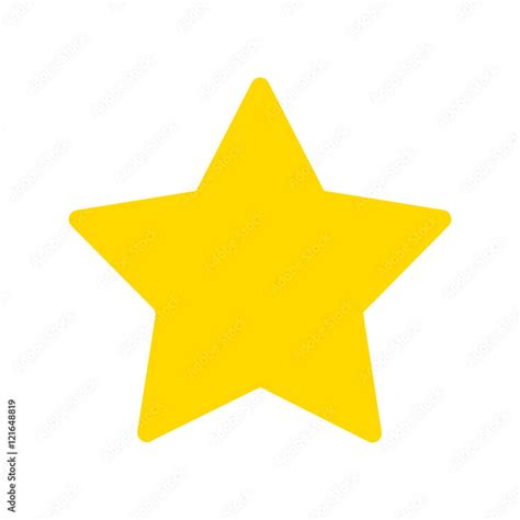 Yellow Star Vector Stock Vector Adobe Stock