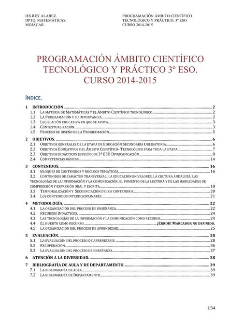 Pdf Programaci N Mbito Cient Fico Tecnol Gico Y Programaci N Mbito