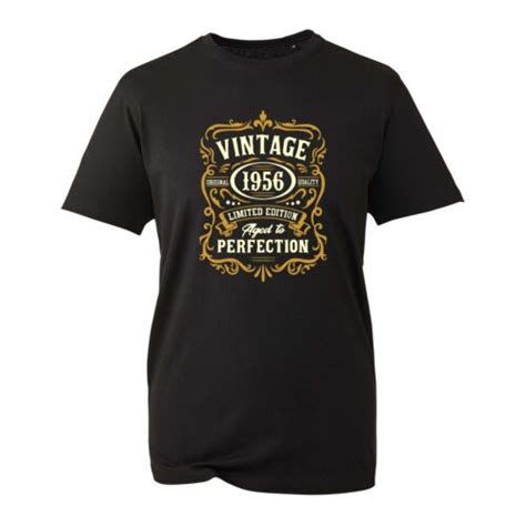 66th Birthday Vintage T Shirt 1956 Age To Perfection Original Parts