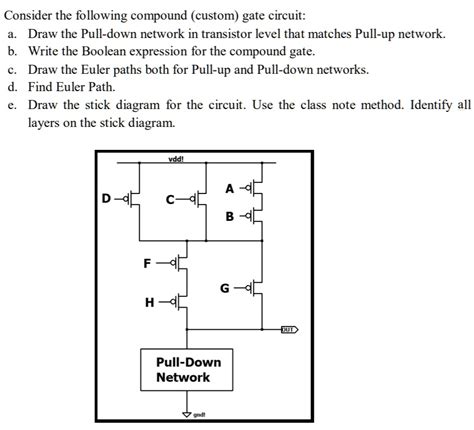 Solved Consider The Following Compound Custom Gate Circuit A Draw