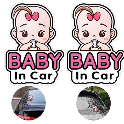 Siisll Baby On Board Signs For Car Pcs Baby Car Stickers Sign And