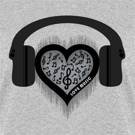 Orriart | Love Music rhythm heart beat Women´s T-Shirt - Womens T-Shirt