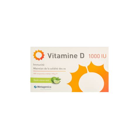 Metagenics Vitamine D 1000 Ui 168 Comprimes Vitamine D Pharmacodel