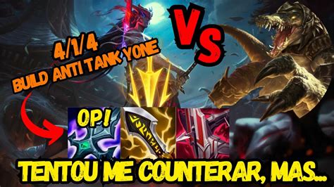 Como Carregar De Yone Contra A Pior Match Yone Vs Renekton Gameplay