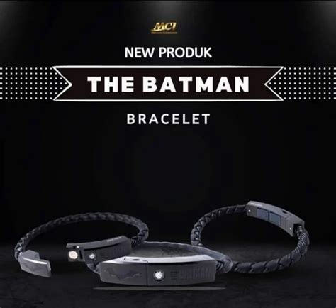 GELANG KESEHATAN MCI THE BATMAN BRACELET ORIGINAL PRODUK MGI 100