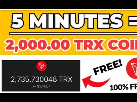 Claim Free Tron Trx Every Minutes Instant Withdraw No