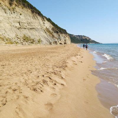 Marathias Beach II Potamia Corfu Island Greece Detailed Features