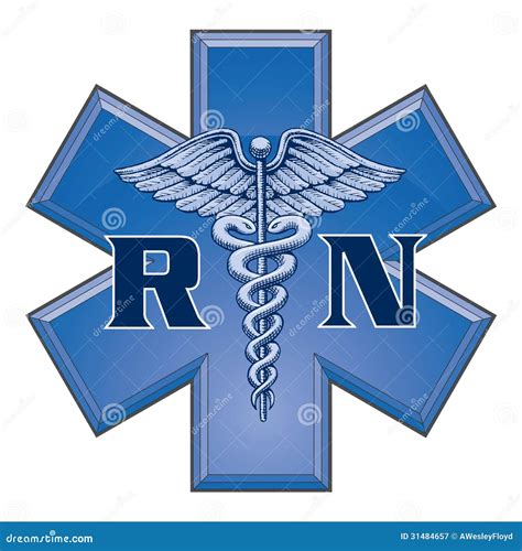 Registered Nurse Star Of Life Medical Symbol Royalty Free Stock